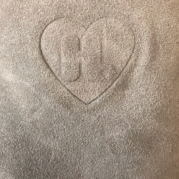 Harajuku Lovers Gwen Stefani Ankle Boots Open Cut Out Grey Gray Suede Leather 9 - Picture 15 of 16